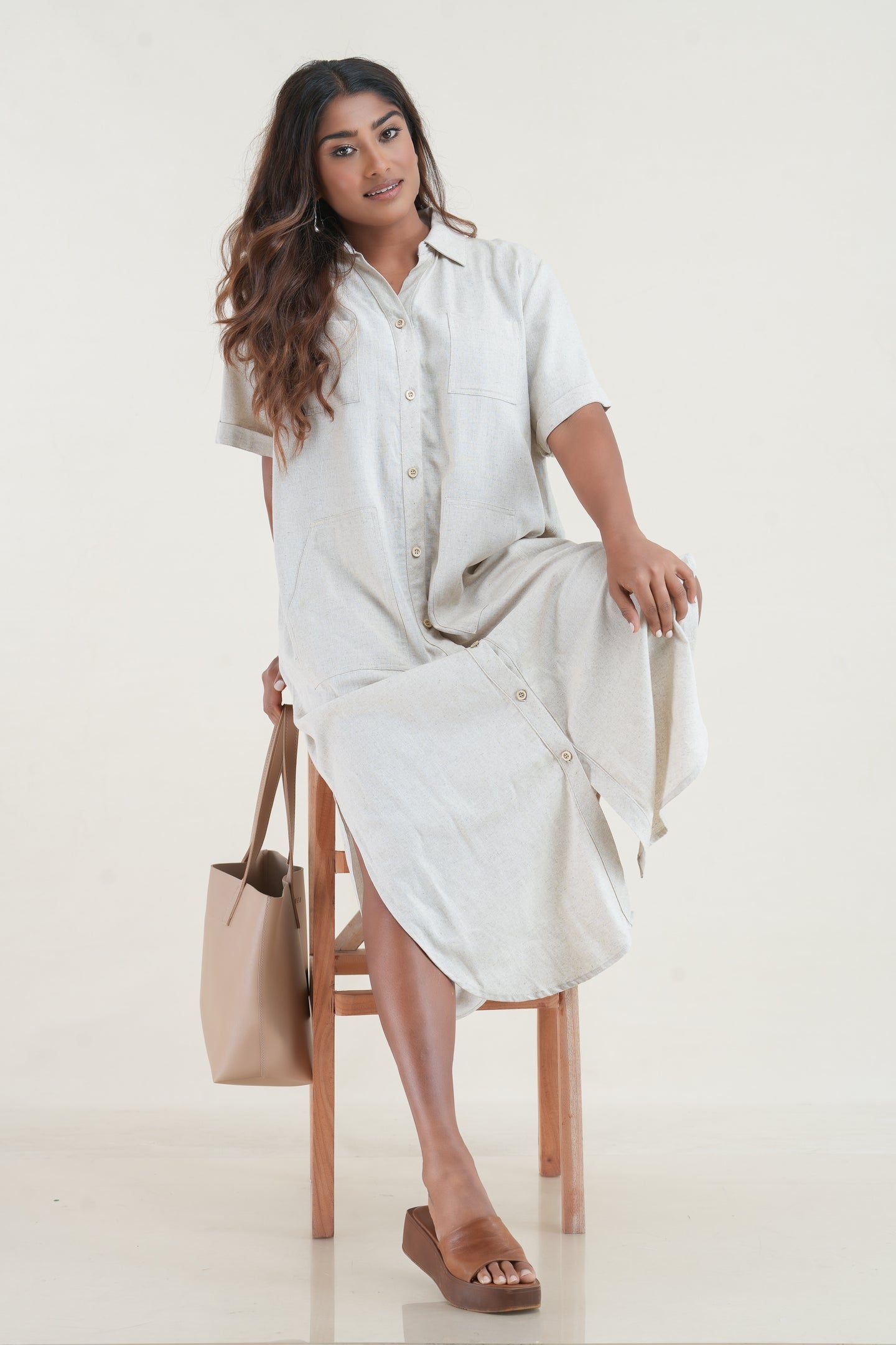 Summer Utility Midi - Sand