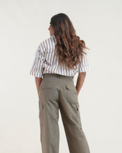 Load image into Gallery viewer, Oversized Stripe Shirt - Oak
