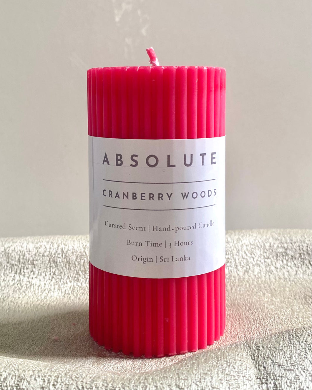 Mini Pillar Cranberry Woods Candle