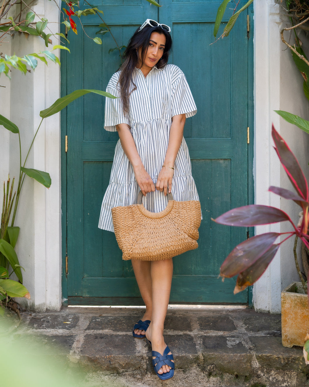 All Day Mini Tiered Dress - Capri
