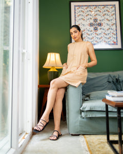 Bella Shift Dress - Biscuit