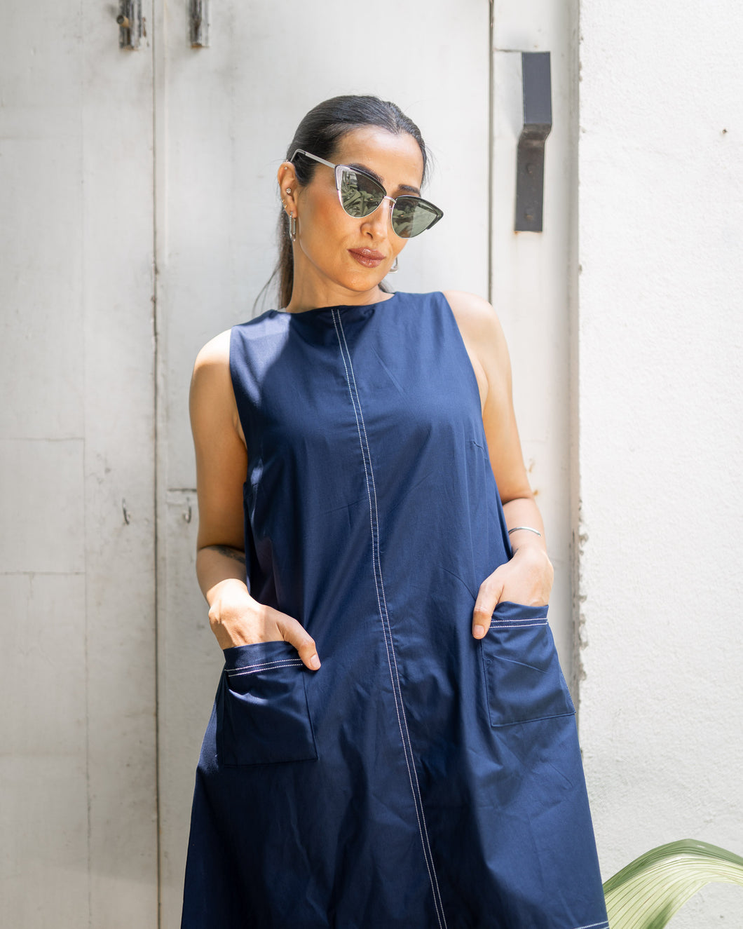 Bella Shift Dress - Navy