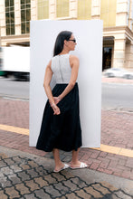 Load image into Gallery viewer, Ivory Contrast Midi Dress - Retro
