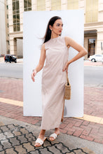 Load image into Gallery viewer, Scarlet High Slit Maxi Dress - Biscotti
