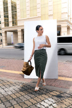 Load image into Gallery viewer, Juliana Midi Skirt - Olive
