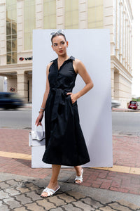 Mia Midi Dress - Black