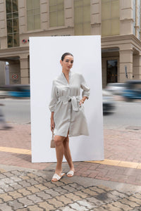 Flow Shirt Dress - Oreo