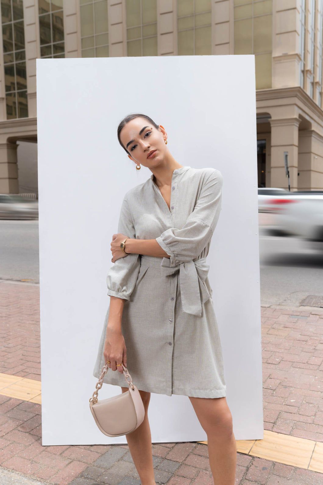 Flow Shirt Dress - Oreo
