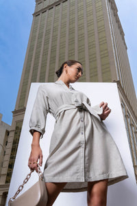 Flow Shirt Dress - Oreo