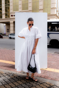 Pinning You Maxi Dress - Pearl