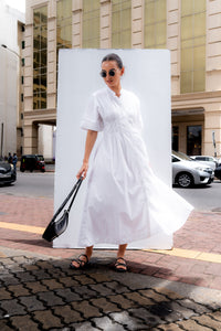 Pinning You Maxi Dress - Pearl