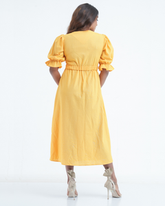 Anne Midi Dress - Mustard