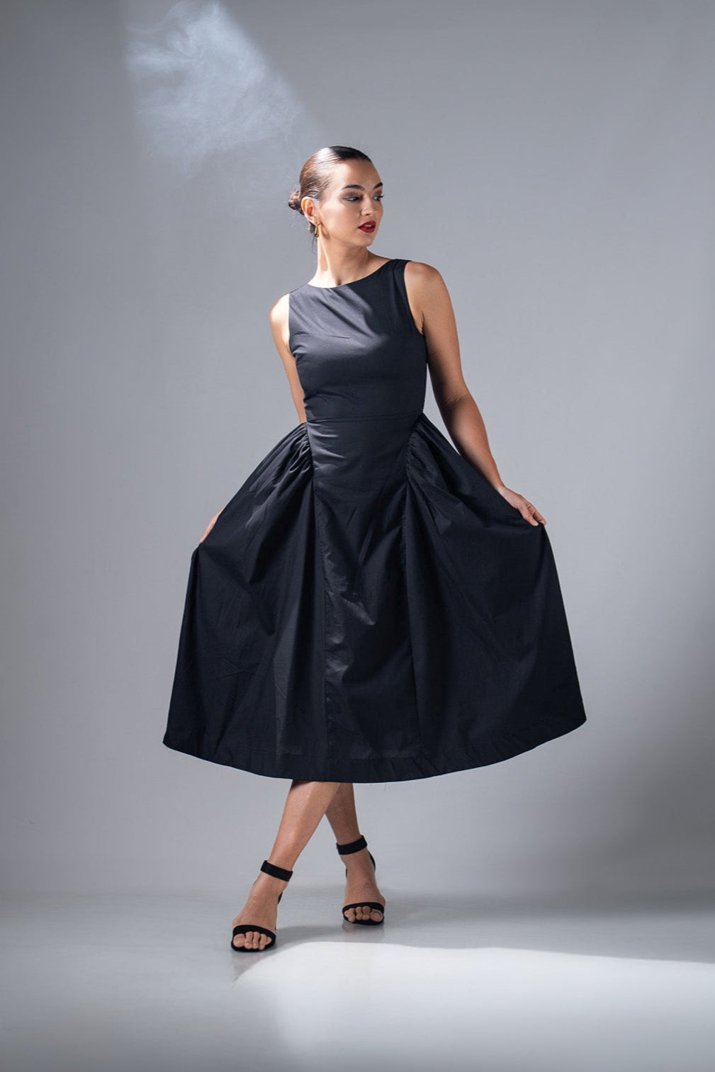 Frankie Midi Dress - Black
