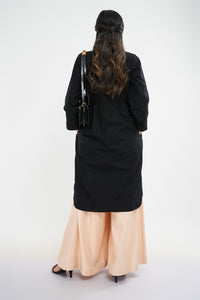 Liza Midi Dress -  Black