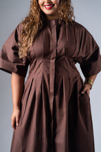 Load image into Gallery viewer, Pinning You Maxi Dress - Chocolate
