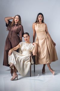 Frankie Midi Dress - Sand