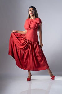 Miley Maxi Dress - Crimson