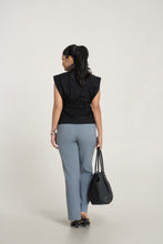 Load image into Gallery viewer, Heather Ruched Top - Black
