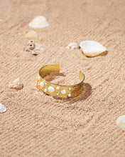 Load image into Gallery viewer, 18K Plated Sienna Pearl Cuff
