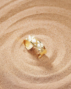 18K Plated Sienna Pearl Cuff