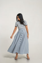 Load image into Gallery viewer, Cherry Maxi Skirt - Dove
