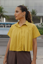 Load image into Gallery viewer, Luca Pleated Top - Mustard
