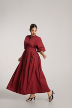 Load image into Gallery viewer, Pinning You Maxi Dress - Merlot
