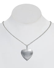 Load image into Gallery viewer, Sterling Silver Dainty Amor Locket Necklace
