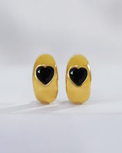 Load image into Gallery viewer, 18kt Elora - Noir Earrings
