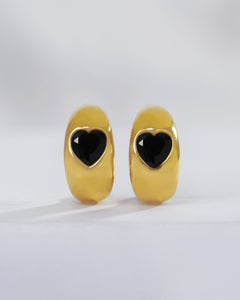 18kt Elora - Noir Earrings