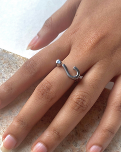 Sterling Silver Qué Ring