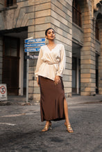 Load image into Gallery viewer, Jovie Bias Maxi Skirt - Chocolate
