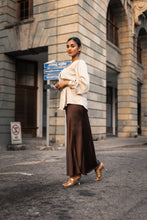 Load image into Gallery viewer, Jovie Bias Maxi Skirt - Chocolate
