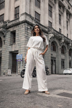Load image into Gallery viewer, Zara Pleated Pant - Pearl
