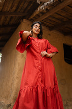 Load image into Gallery viewer, Victoria High-Low Maxi Dress - Earth
