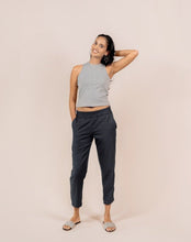 Load image into Gallery viewer, High Neck Rib Tank - Grey

