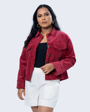 Load image into Gallery viewer, Corduroy Jacket - Maroon
