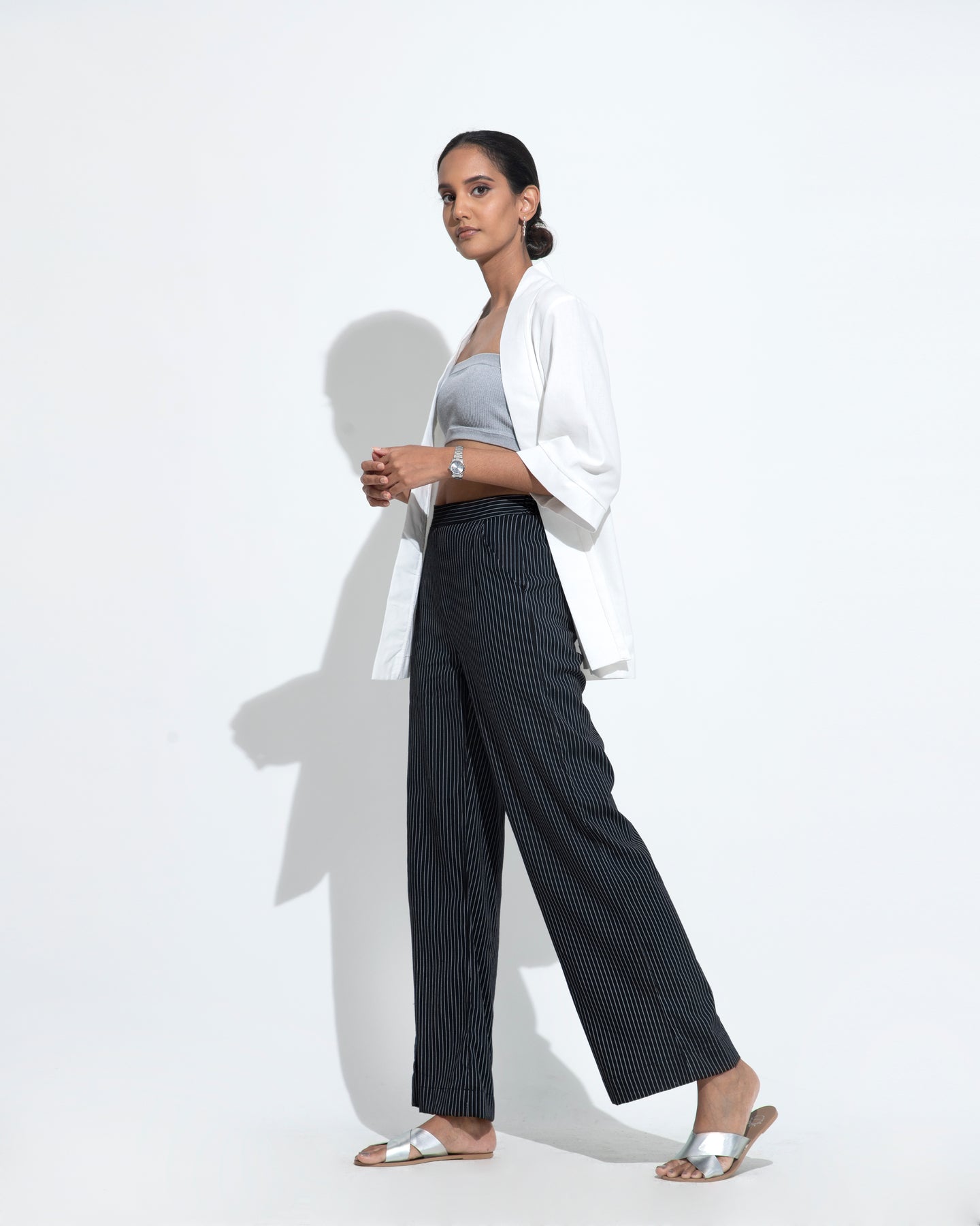 Summer Day Pant - Black Stripped