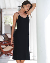 Load image into Gallery viewer, Slip Dress Midi - Black
