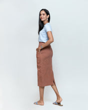 Load image into Gallery viewer, Corduroy Pencil Skirt - Pecan
