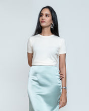 Load image into Gallery viewer, Satin Midi Skirt - Mint
