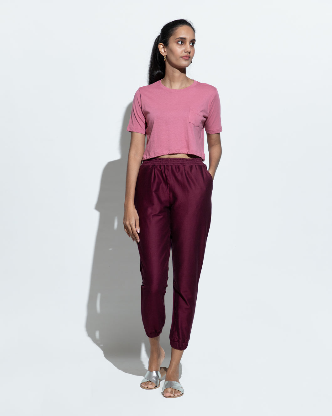 Cotton Jogger - Burgundy