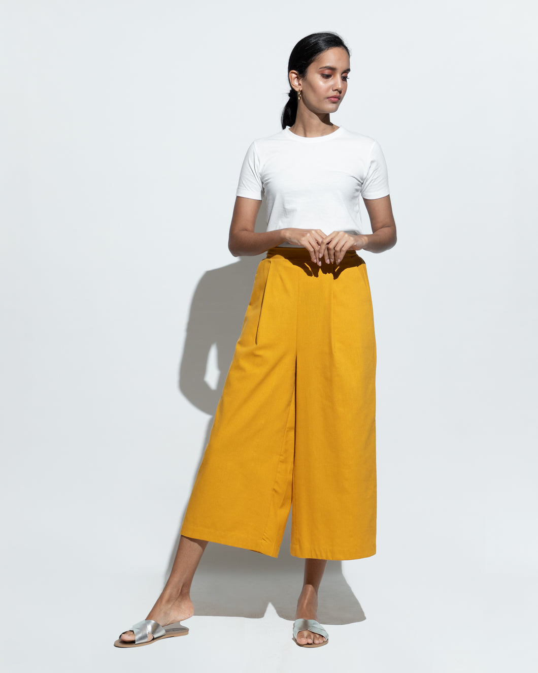Summer Sway Culotte - Mustard
