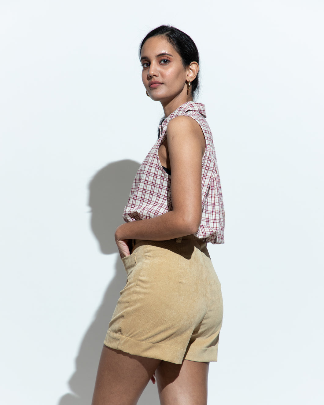 Corduroy Short - Beige
