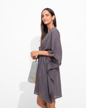 Load image into Gallery viewer, Cotton Mini Kaftan - Charcoal
