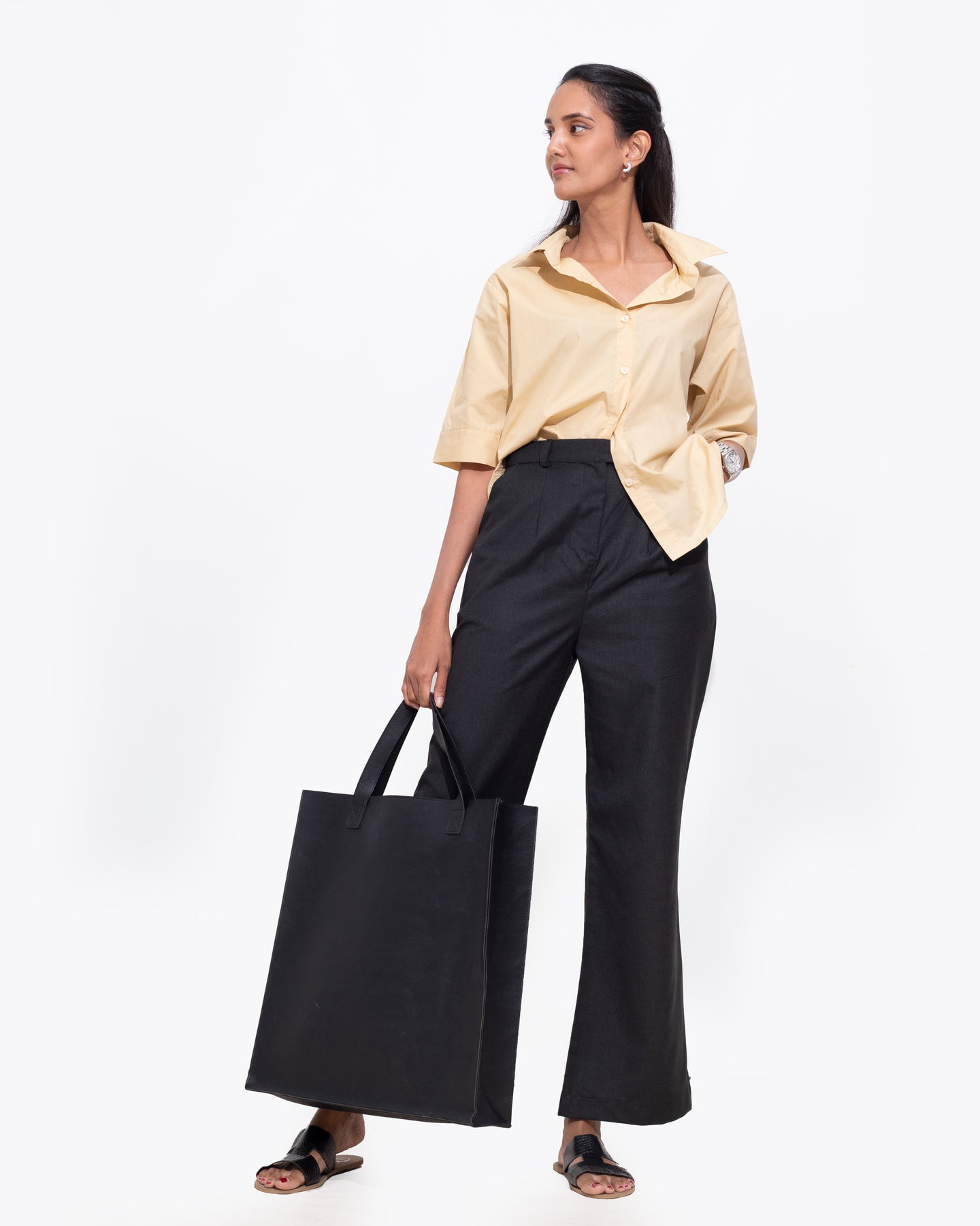 High Waisted Formal Pant - Black