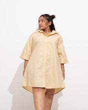 Load image into Gallery viewer, Oversized Short Sleeved Shirt Dress - Oat
