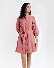 Load image into Gallery viewer, Day Shirt Dress Mini - Coral
