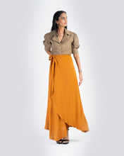 Load image into Gallery viewer, Maxi Wrap Skirt - Orange
