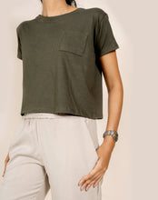Load image into Gallery viewer, Oversized Crew Crop - Olive
